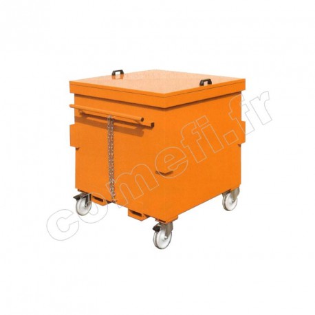 Conteneur pour retourneur couvercle + roues