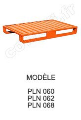 Palette métallique emboutie Charge 1000 kg